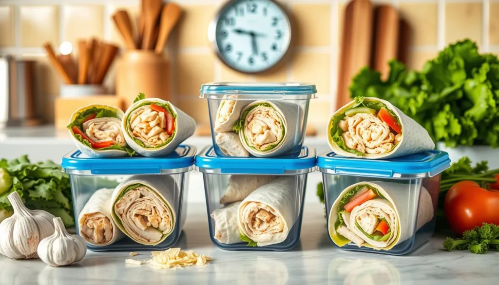 Chicken wrap storage