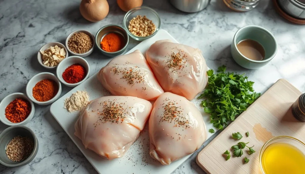 Seasoning chicken for pasta dishes