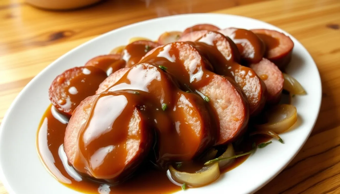 brown gravy smoked sausage