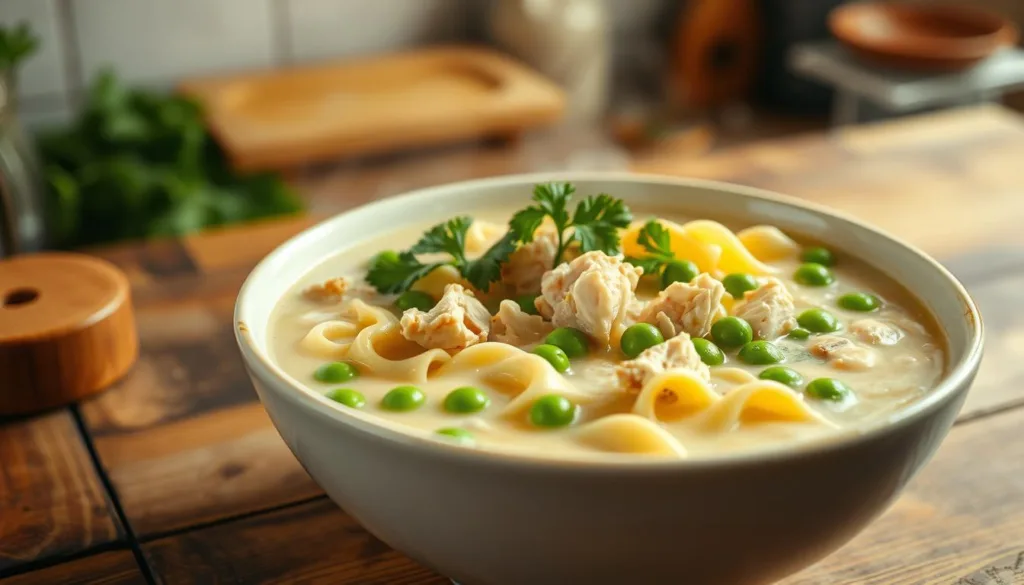 creamy chicken noodle soup