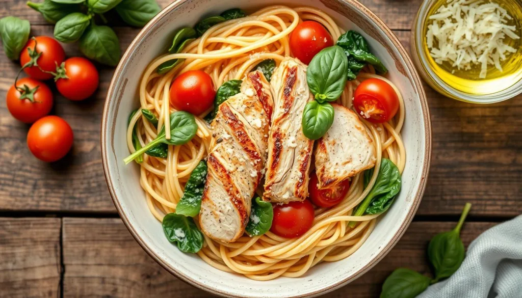 healthy chicken protein pasta dishes