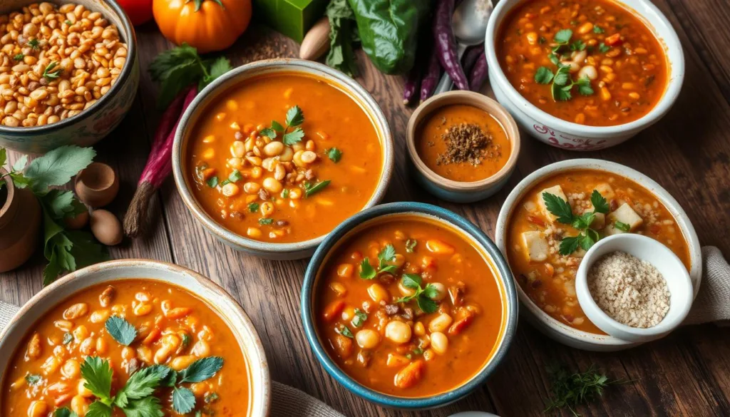 high-protein vegetarian soups