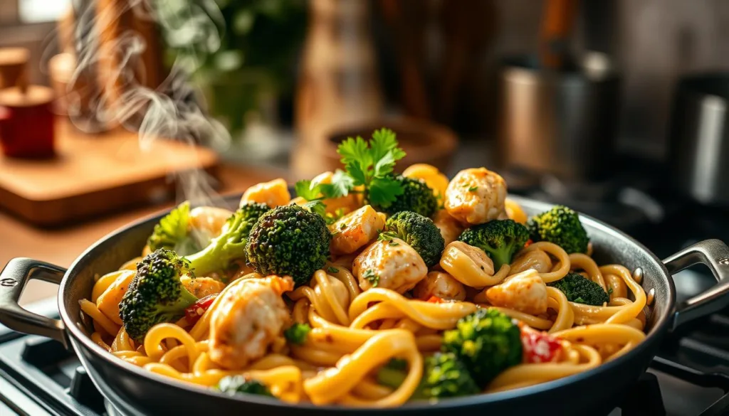 one-pan pasta cooking method