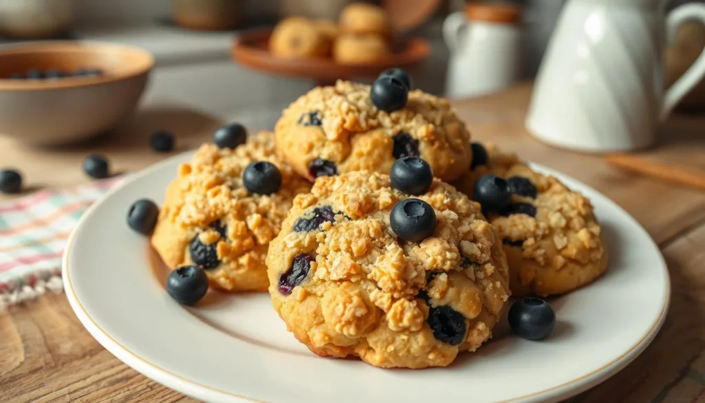 Blueberry Crumble Cookies