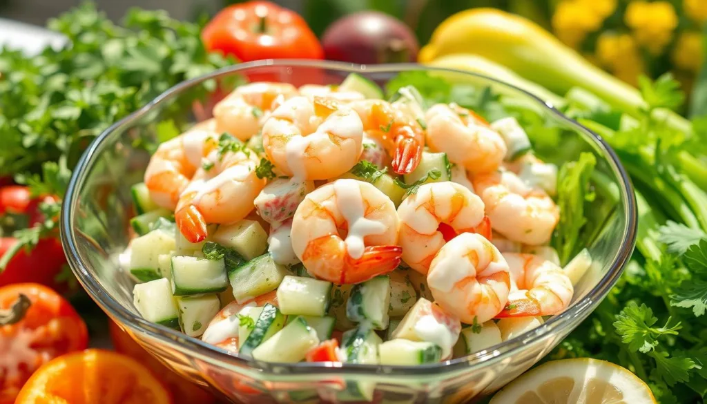 Creamy Cucumber Shrimp Salad