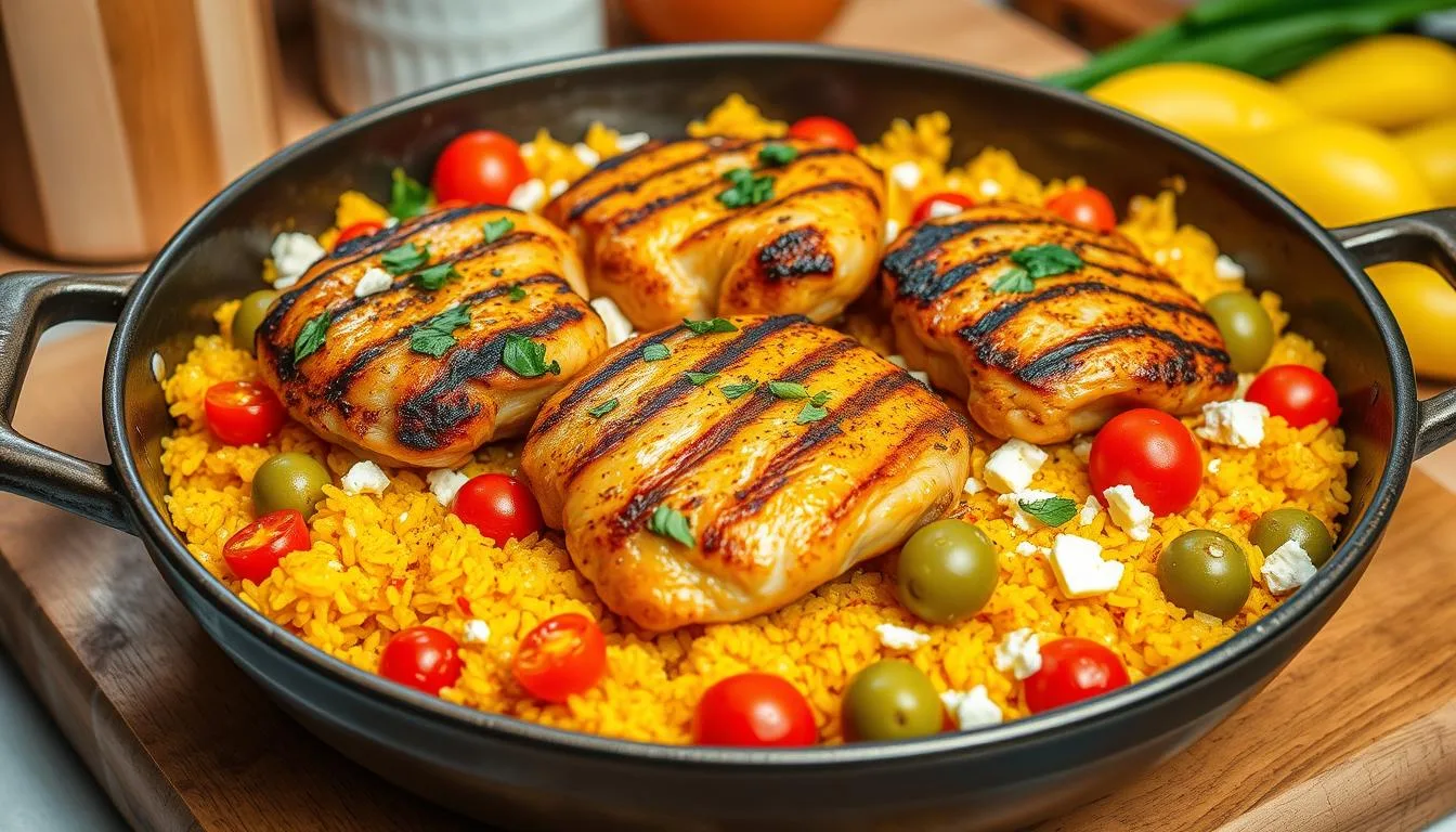 Mediterranean Chicken and Rice